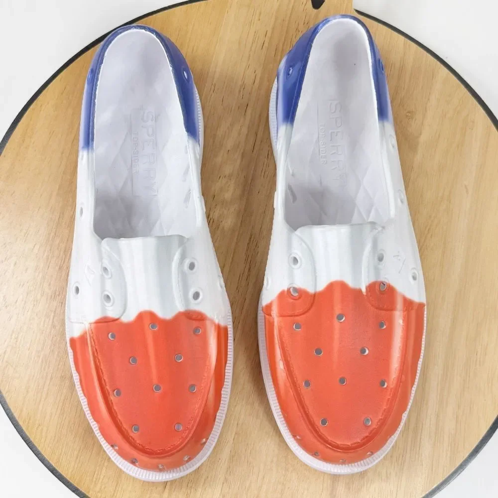 Sperry‎ Original Float Water Boat Shoe Firecracker Popsicle Red White Blue 8